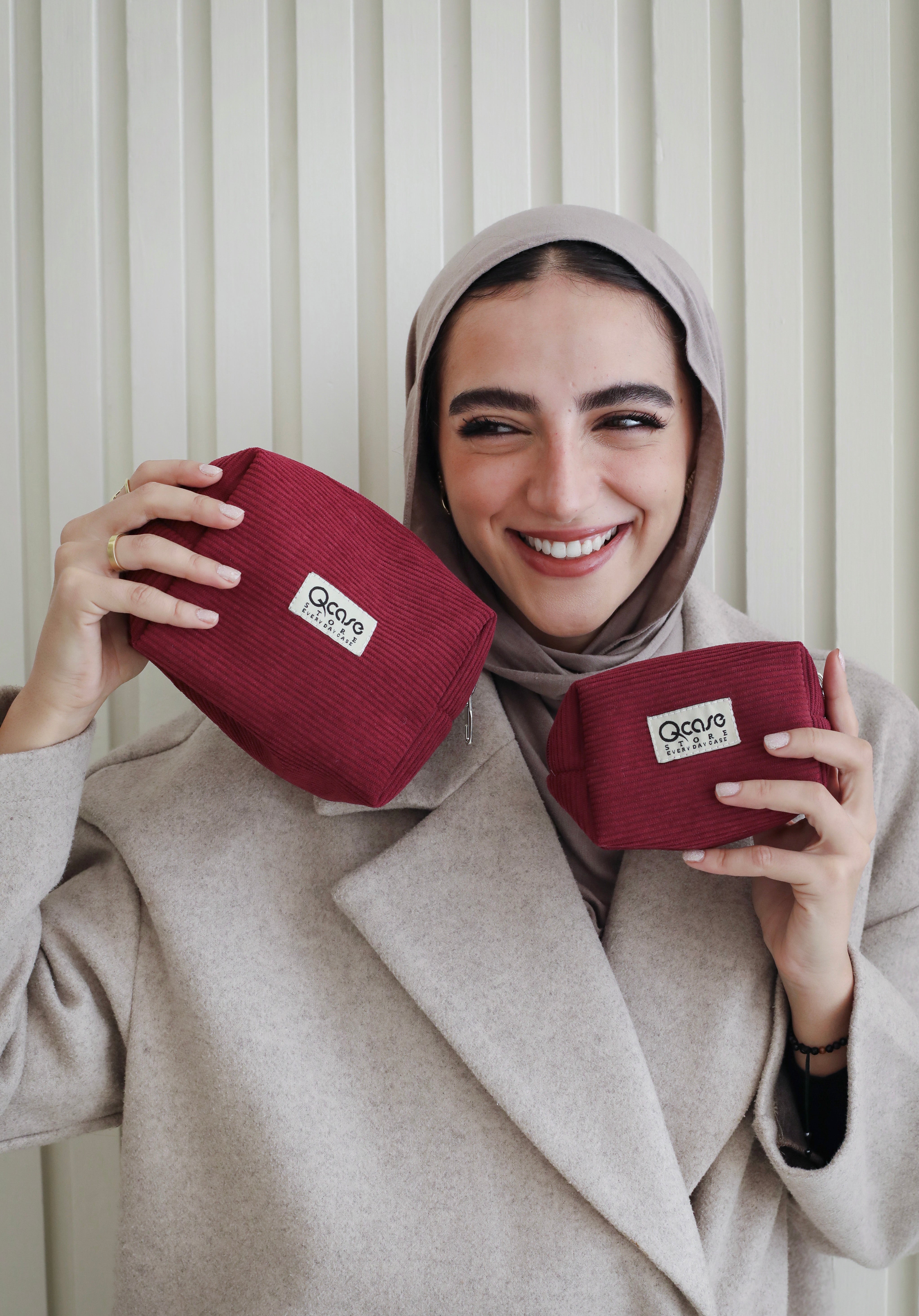 Burgundy Velvet Pouch