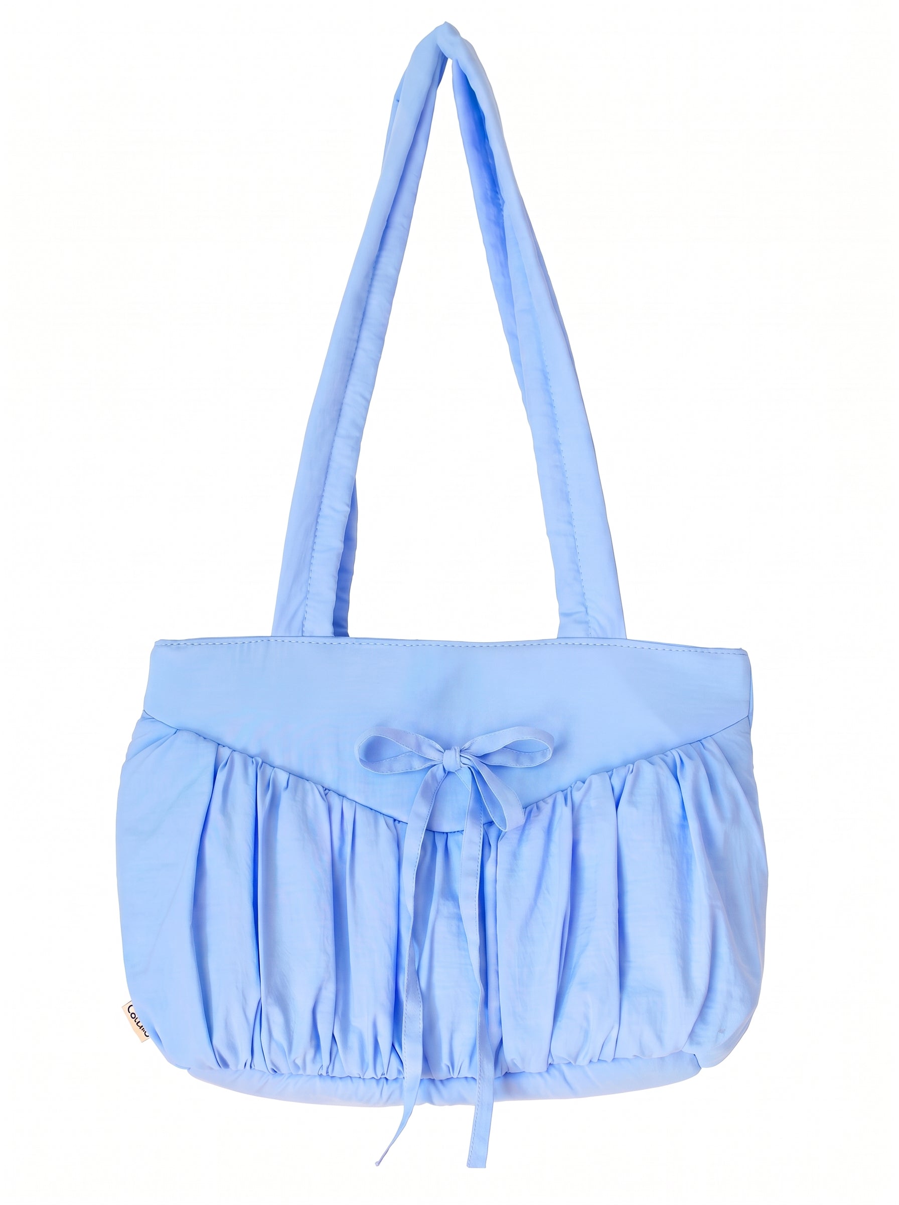 Ruffle Tote — Sky Blue