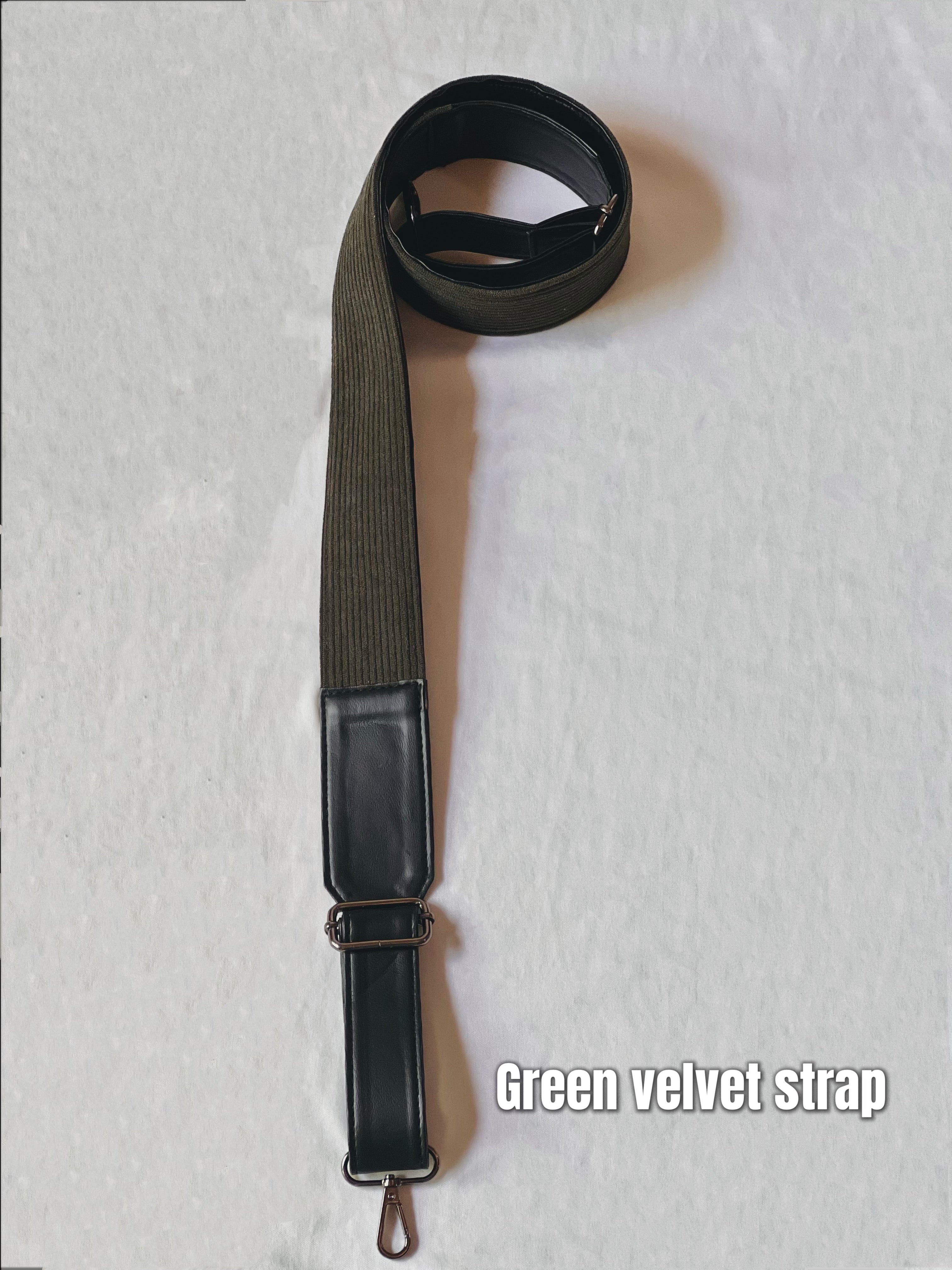 Olive Velvet Handle