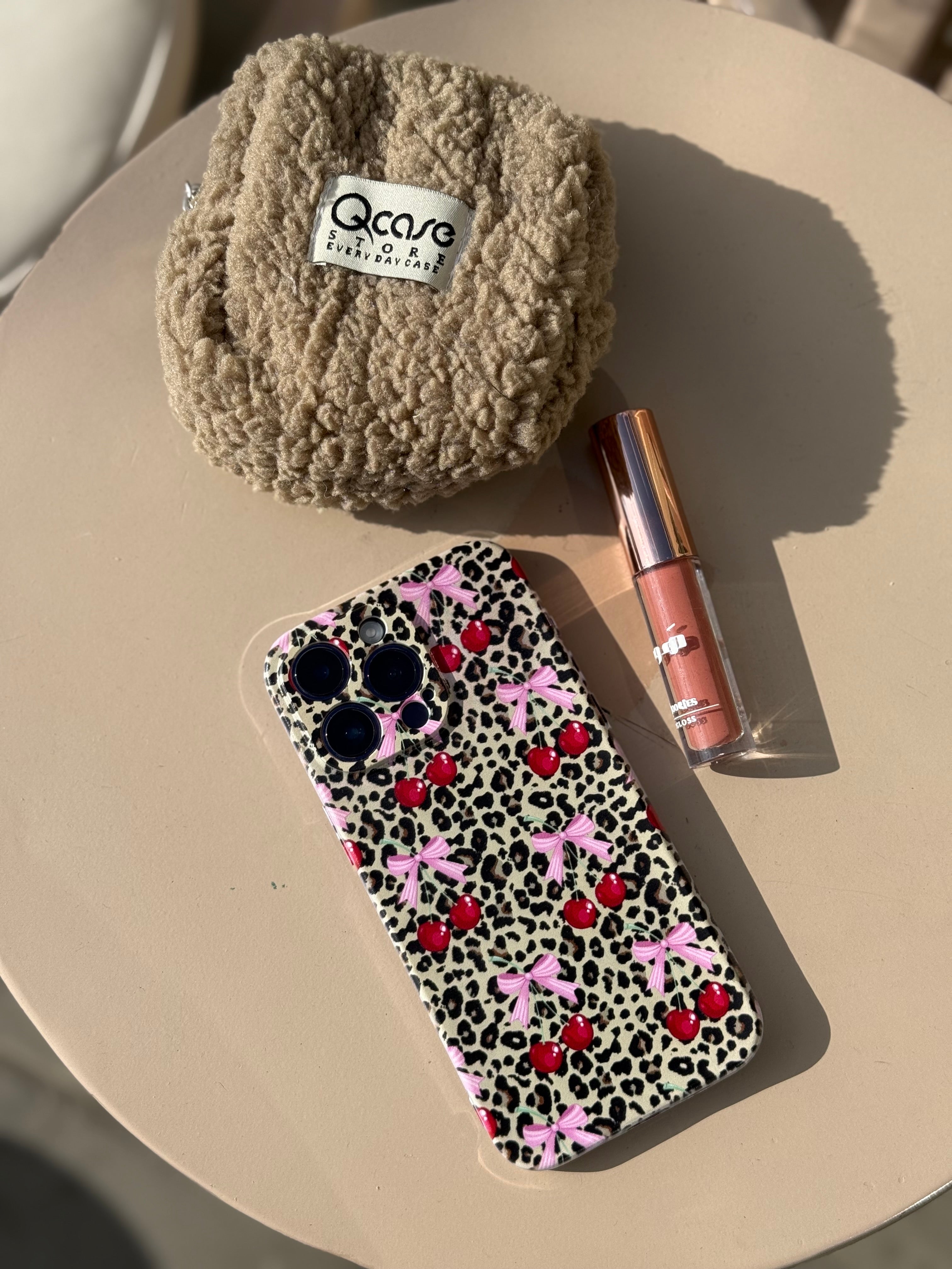 Cherry leopard Case