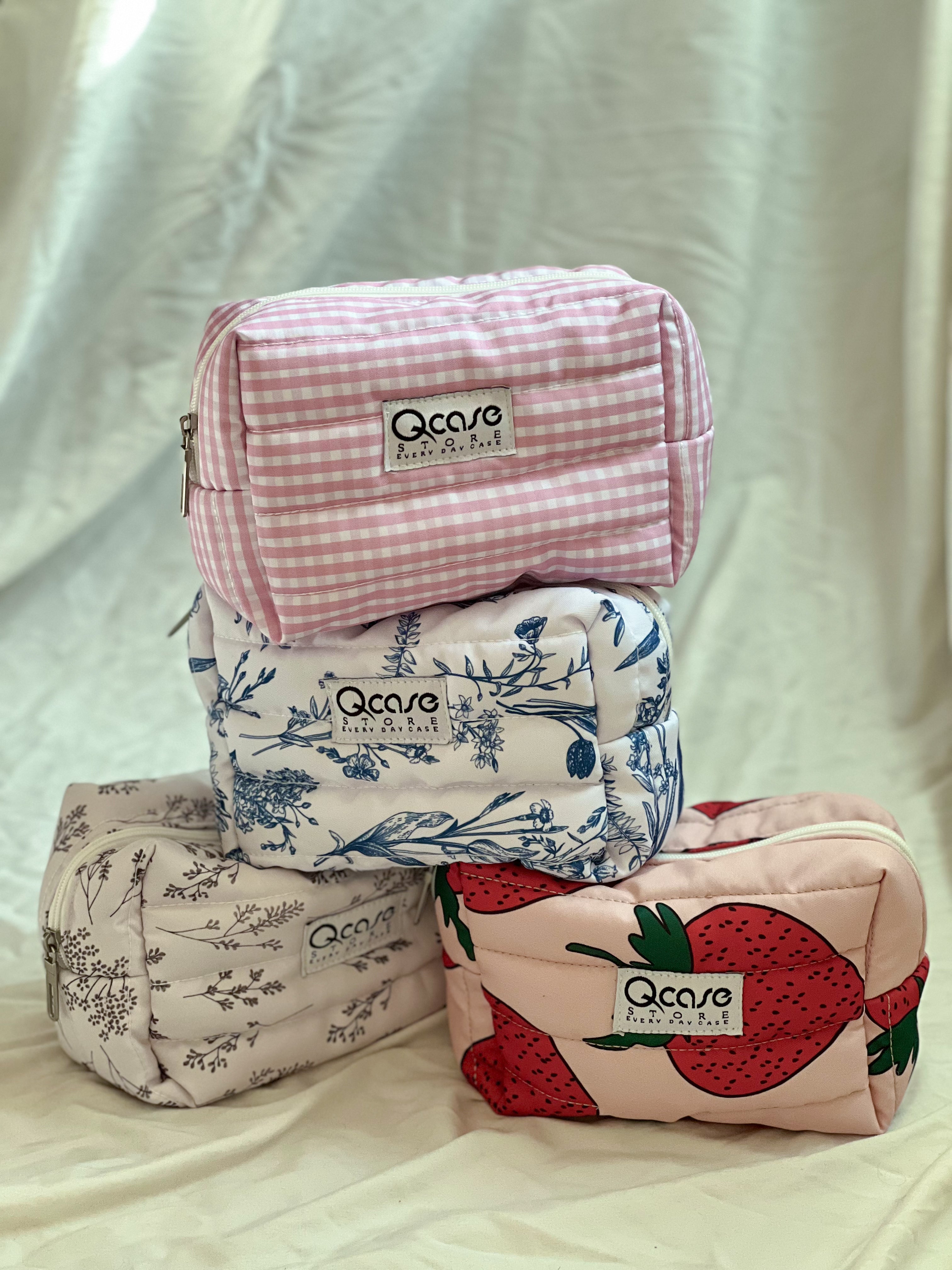 Pink Gingham Pouch