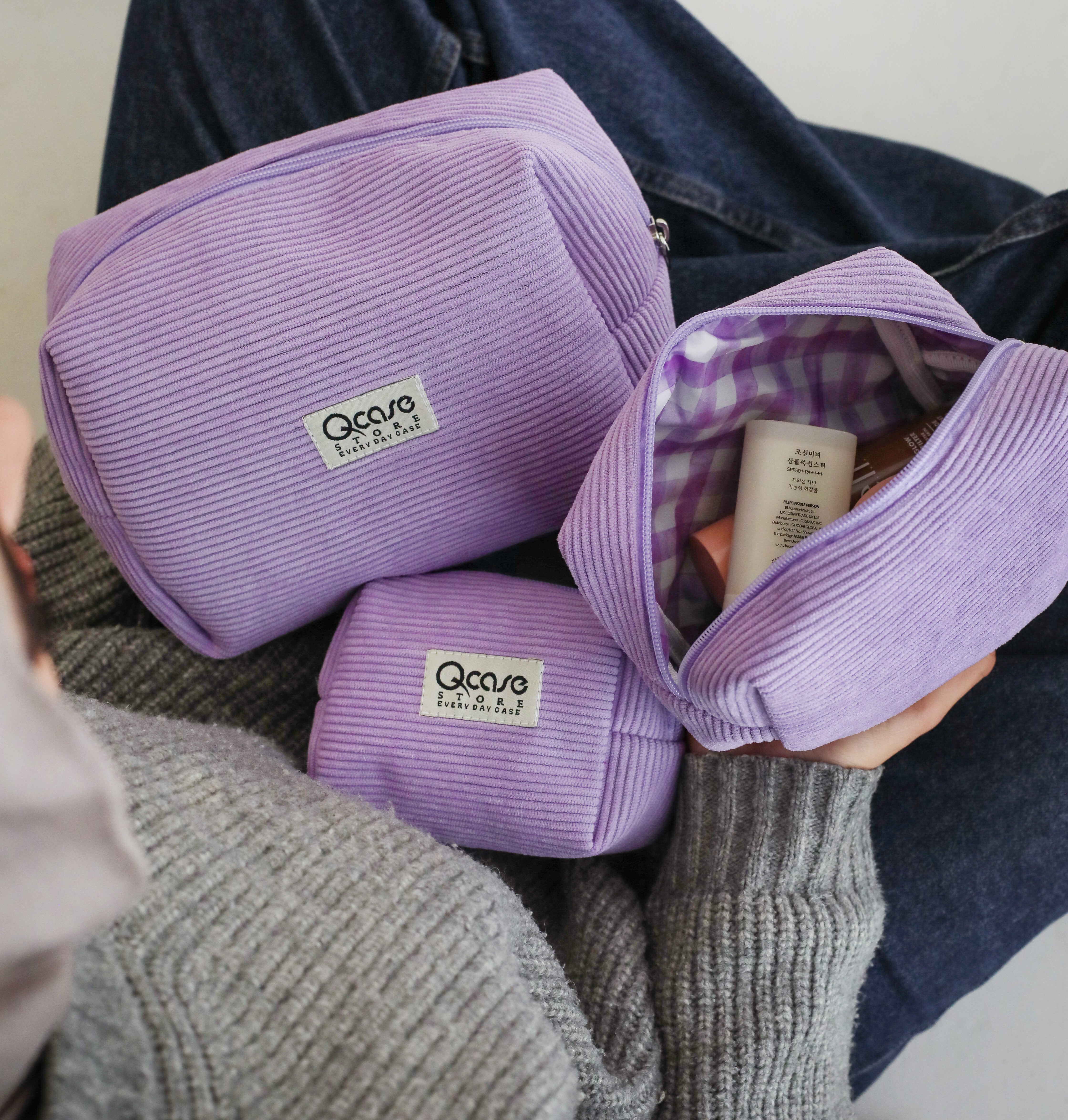 Lilac Velvet Pouch