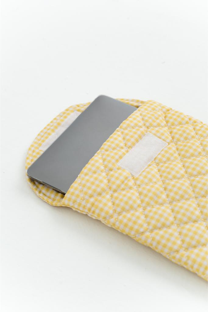 Yellow GinghamPuffy Sleeve
