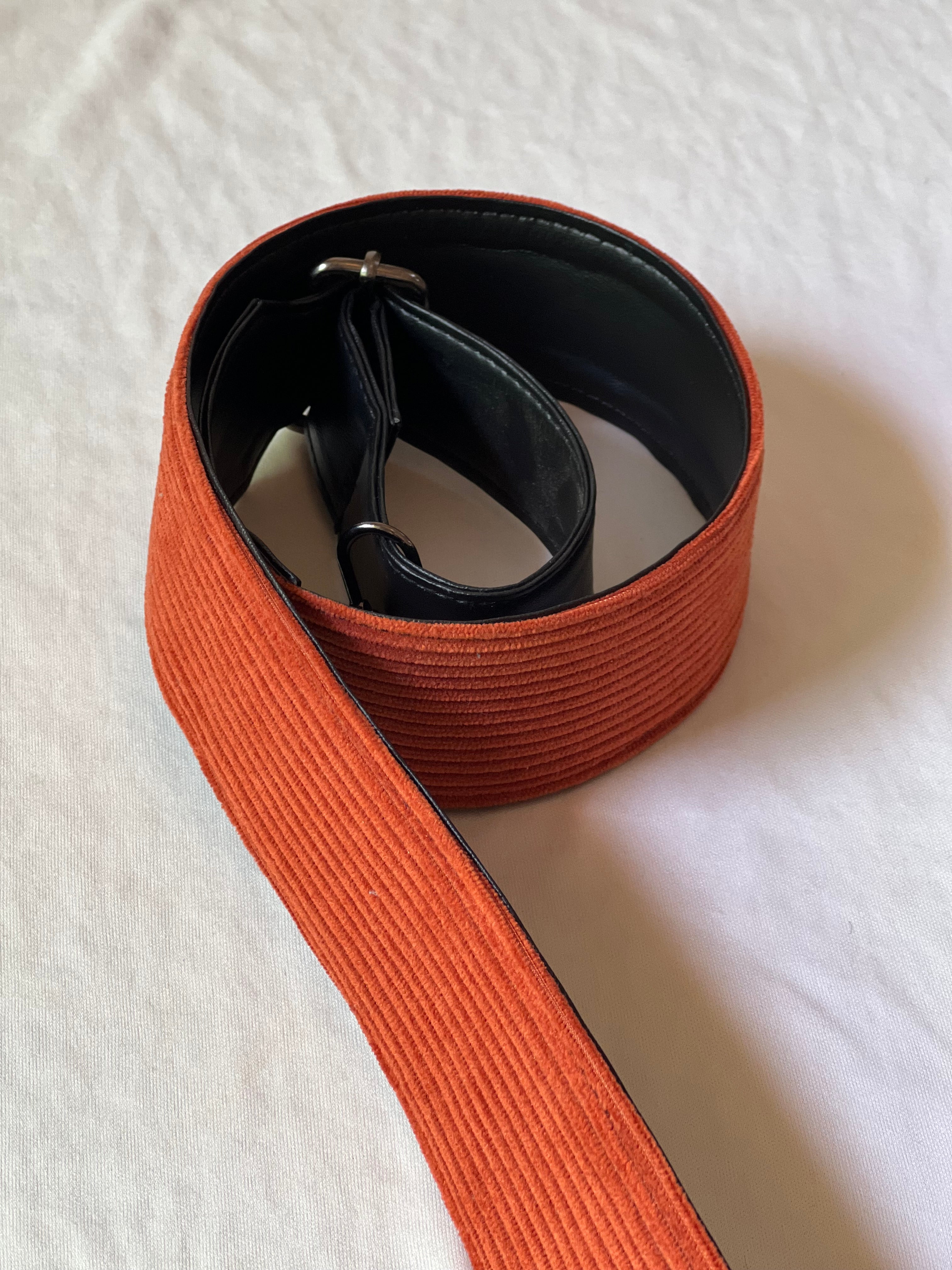 Orange Velvet Handle