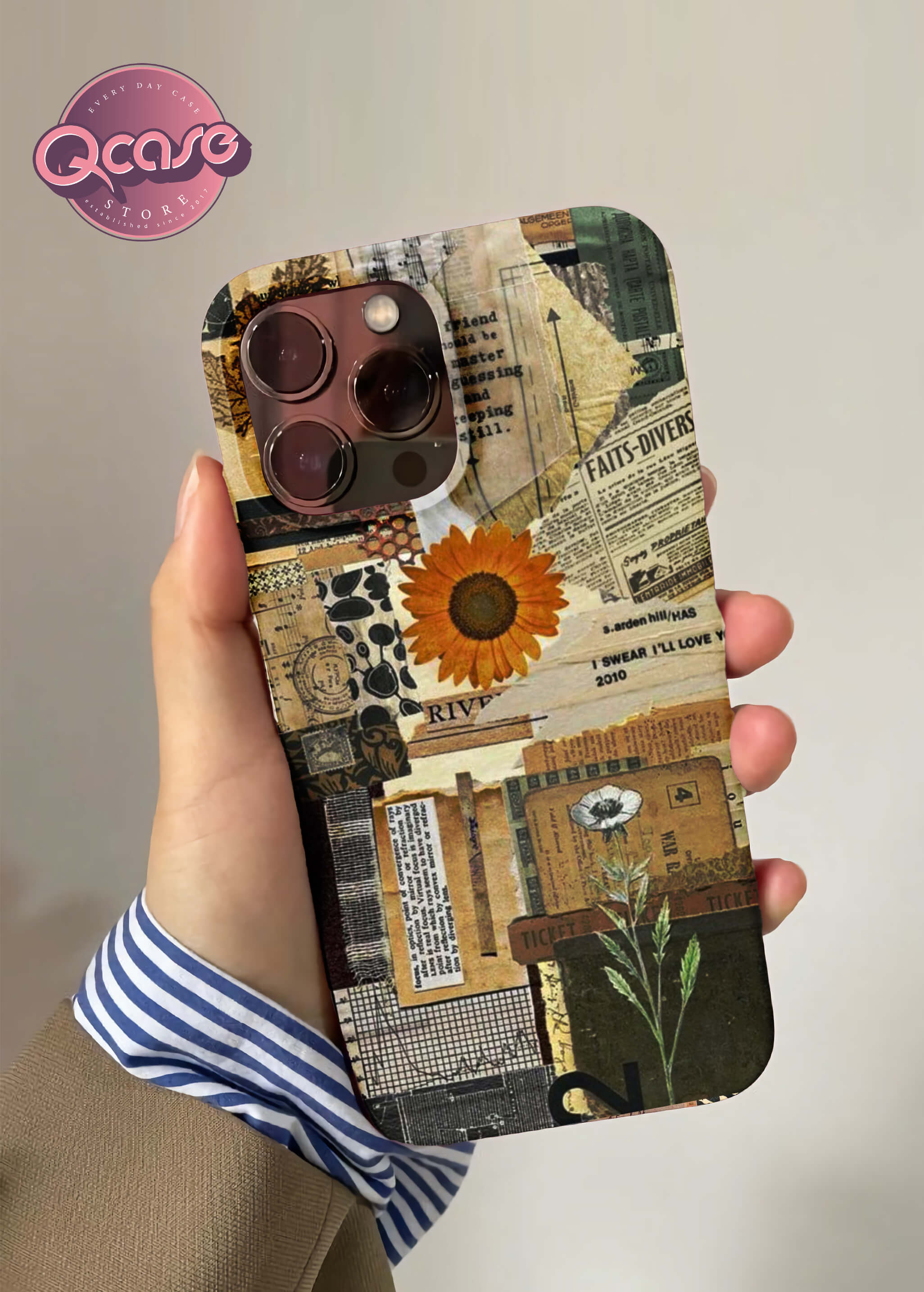 Sunflower with quotes Phone Cover