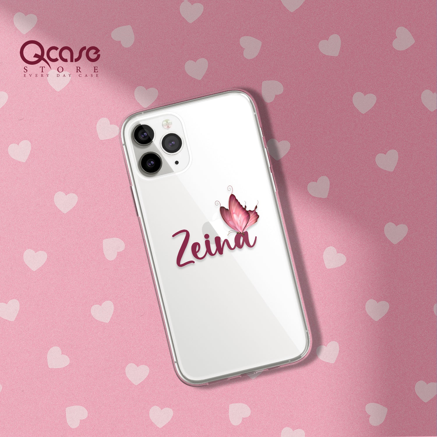 butterfly custom name phone case