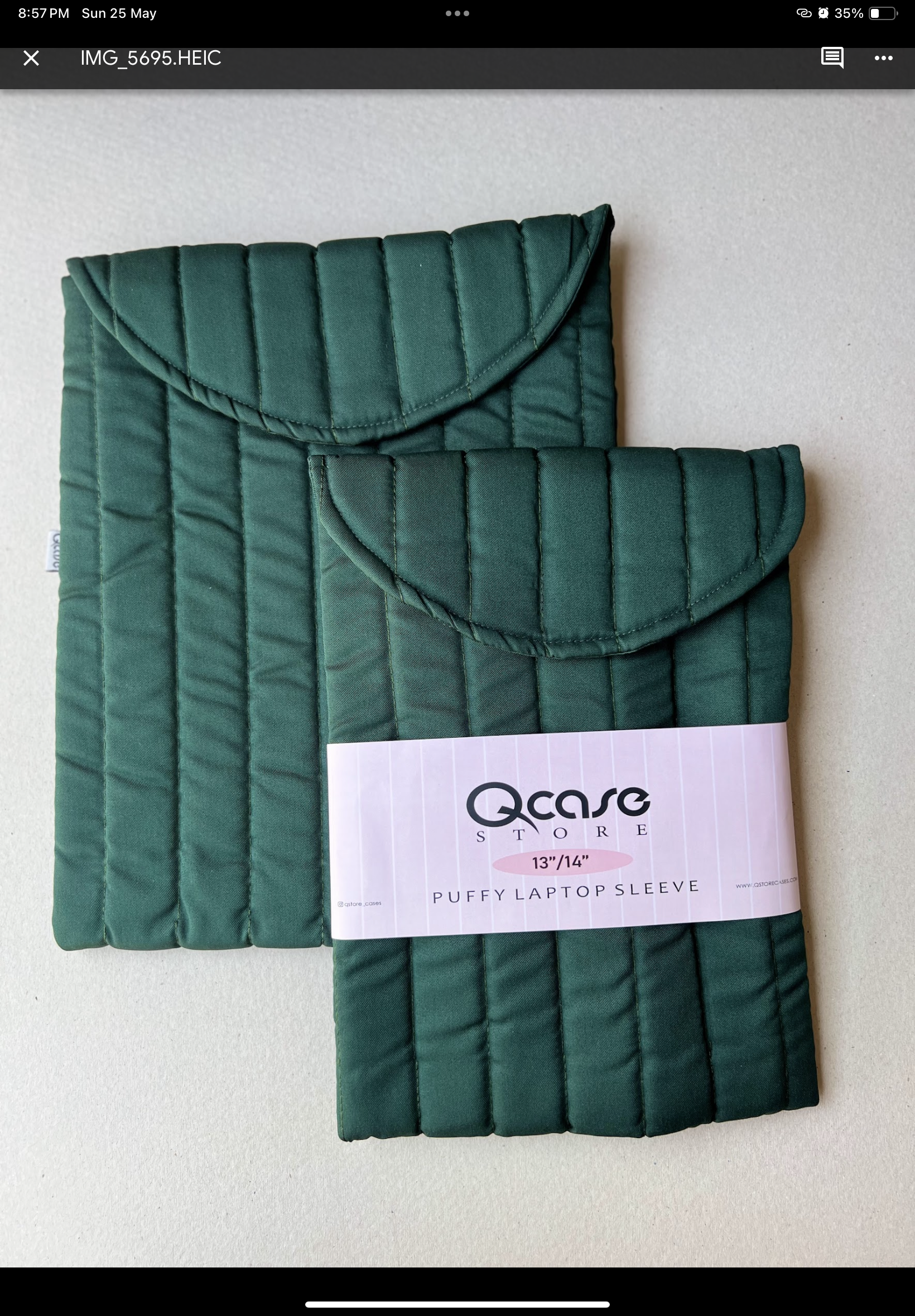 puffy laptop sleeve