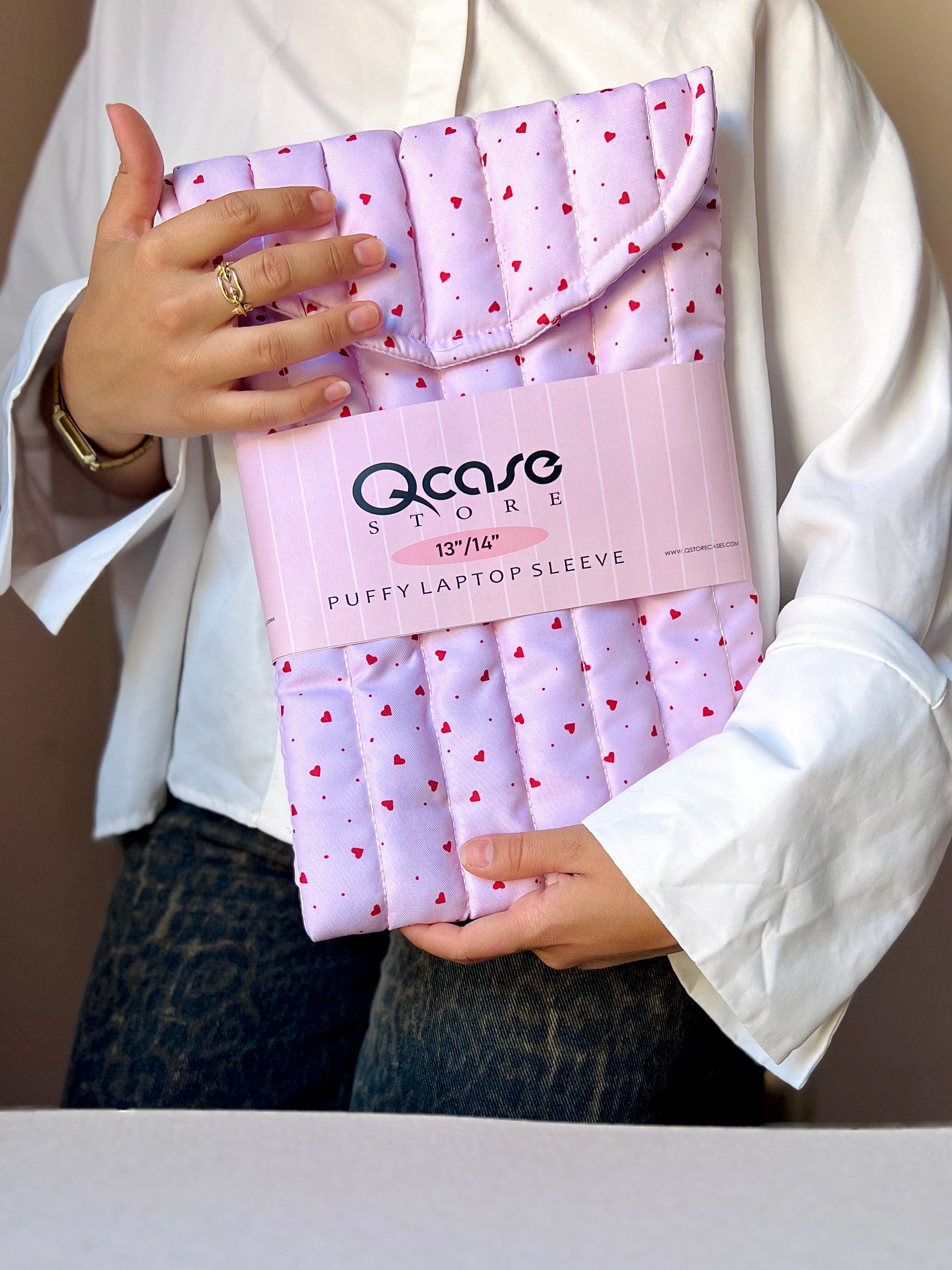 Blush Hearts Puffy Sleeve
