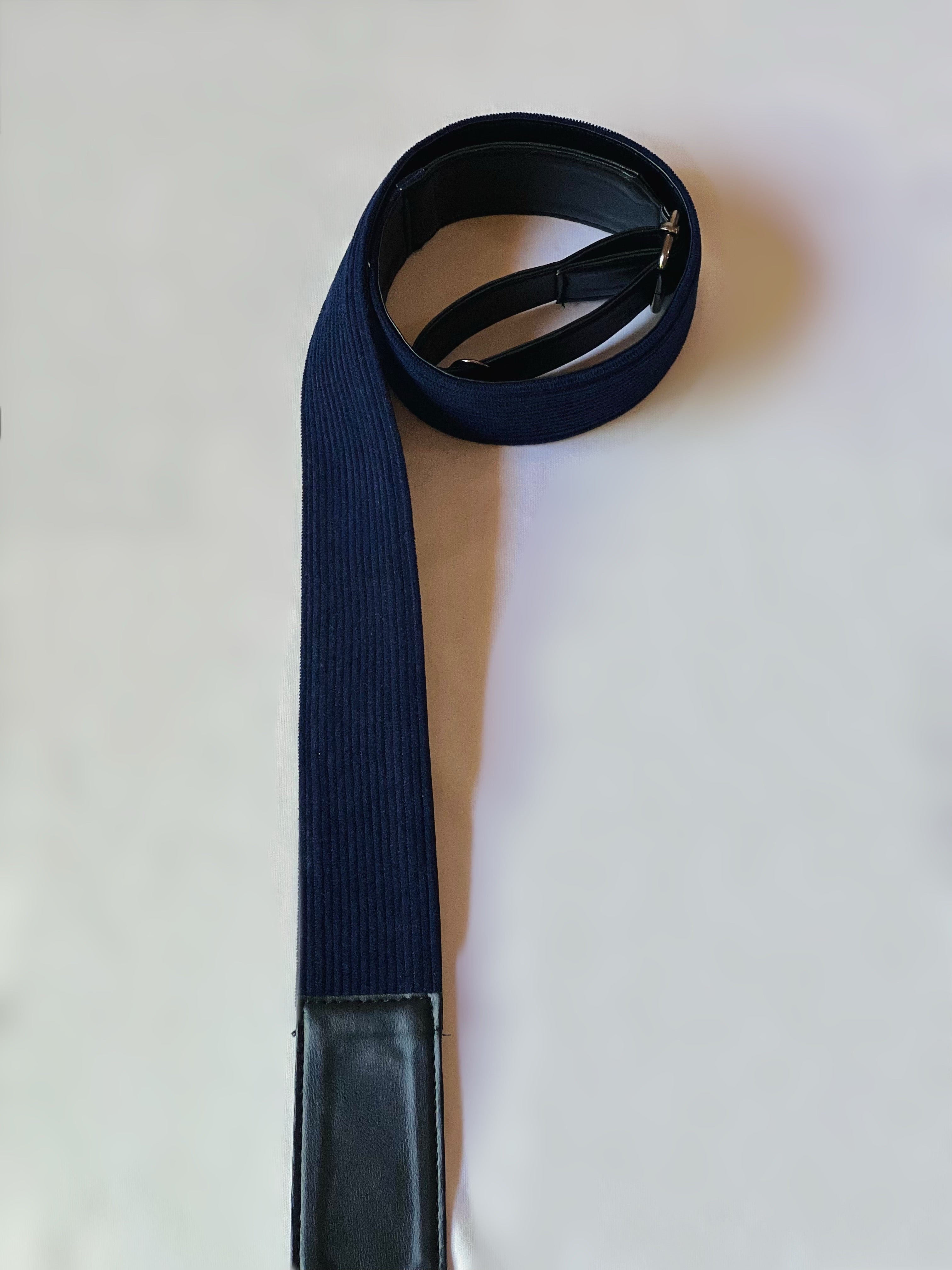 Dark Blue Velvet Handle