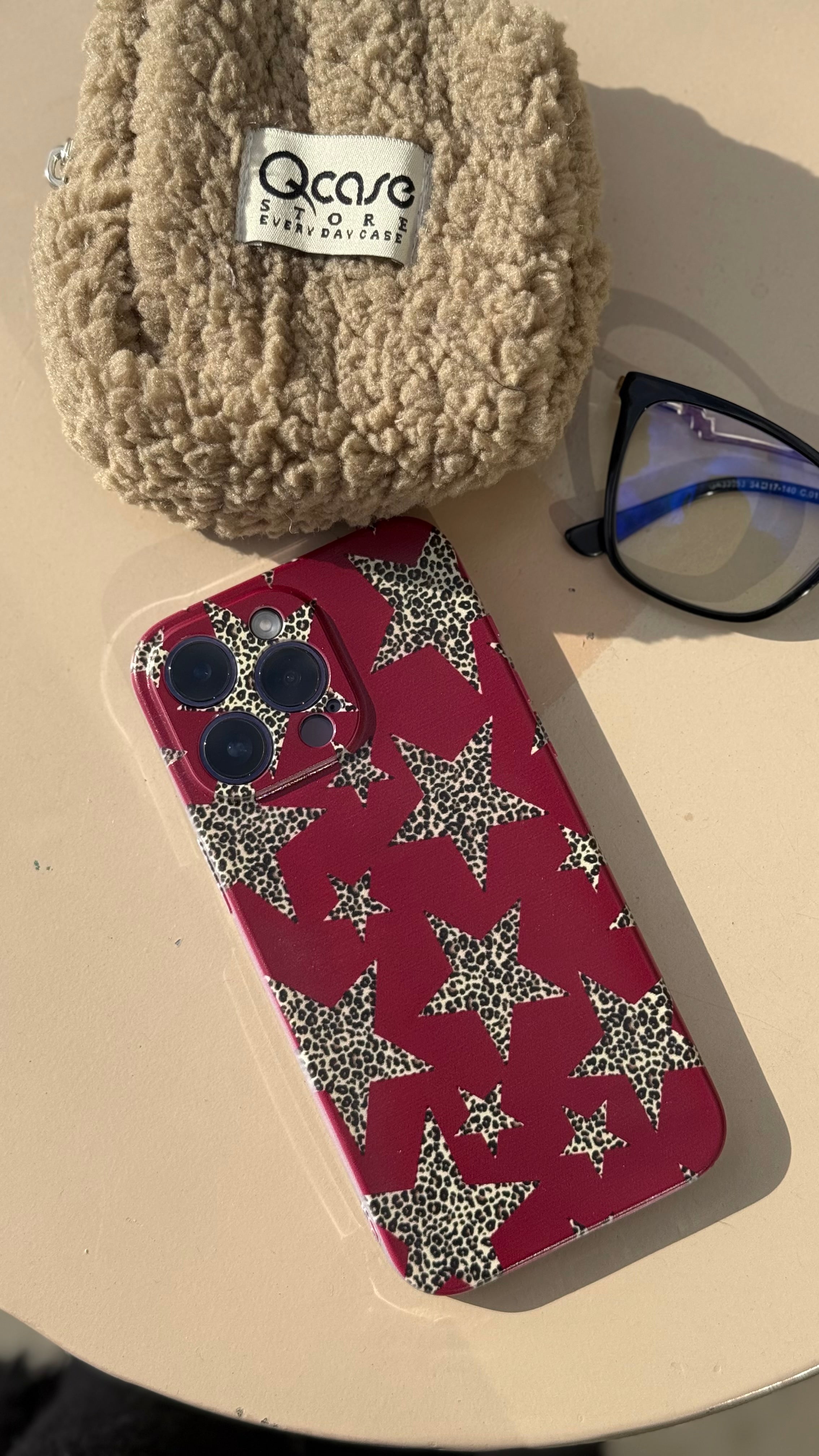 Burgundy Stars Case