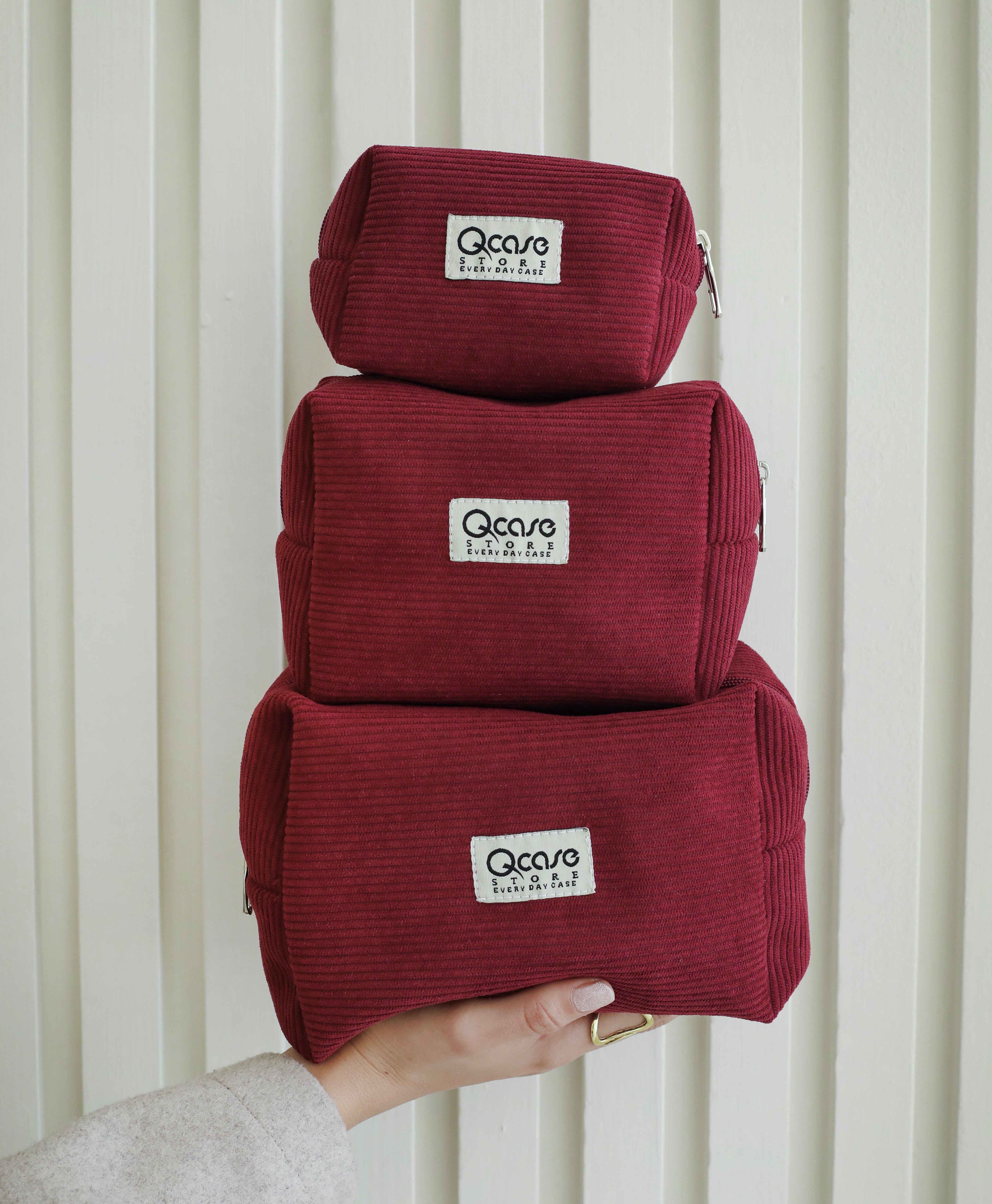 Burgundy Velvet Pouch