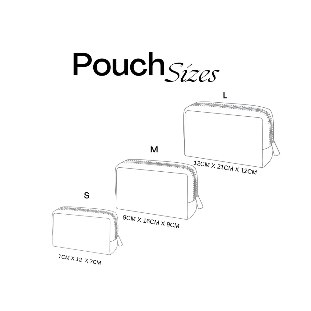 Vintage Blue Pouch (3 sizes )