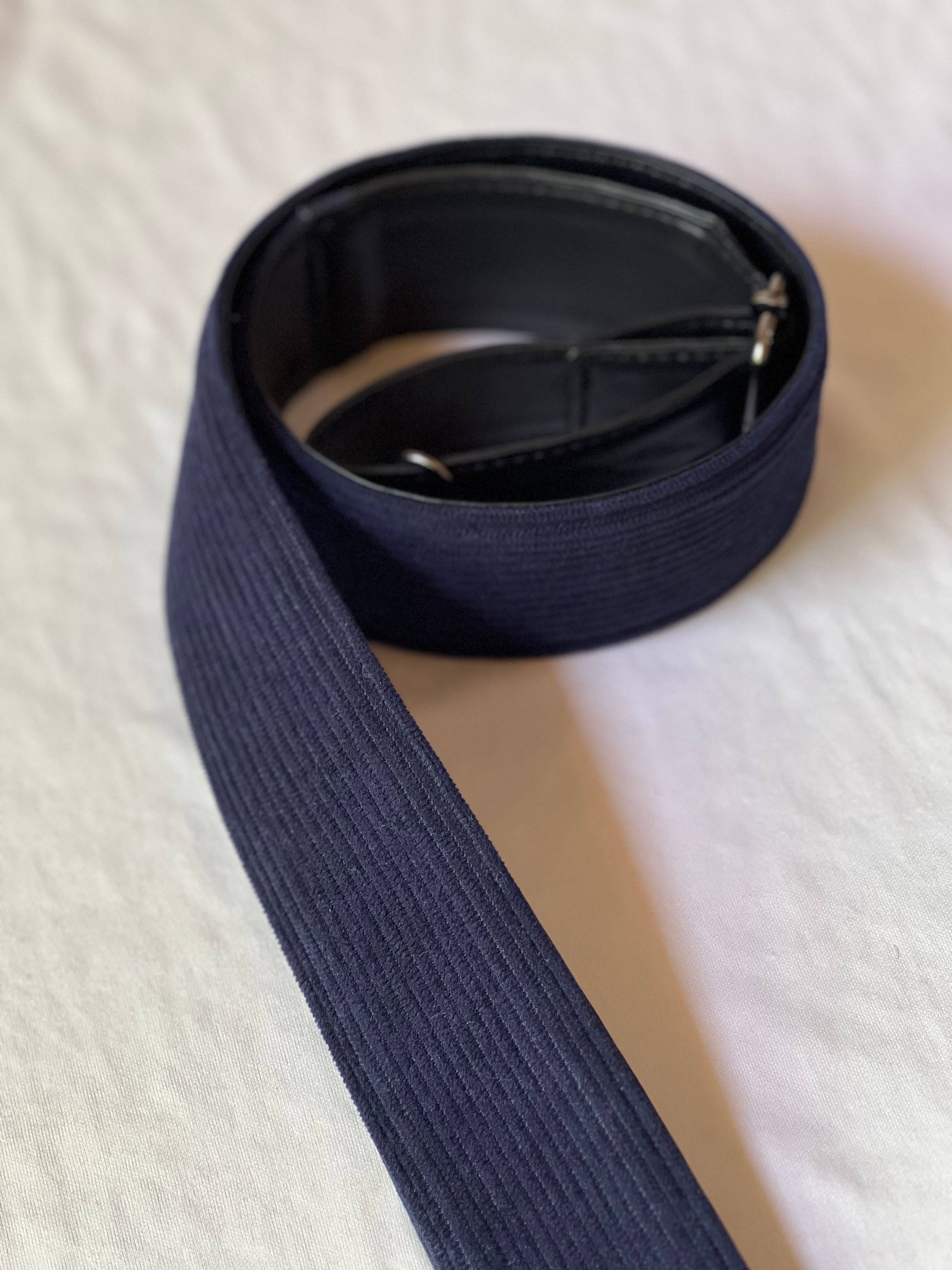 Dark Blue Velvet Handle