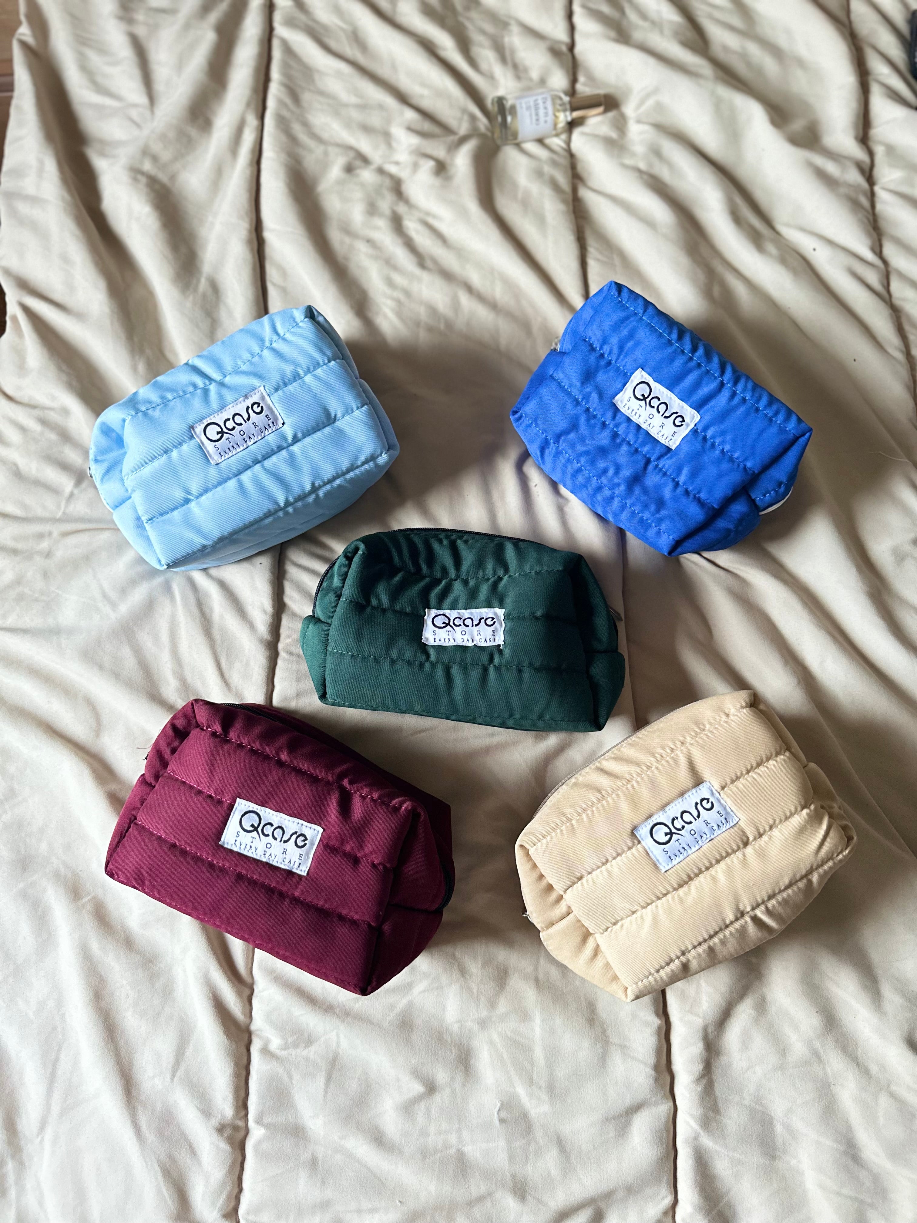 Burgundy Puffy Pouch