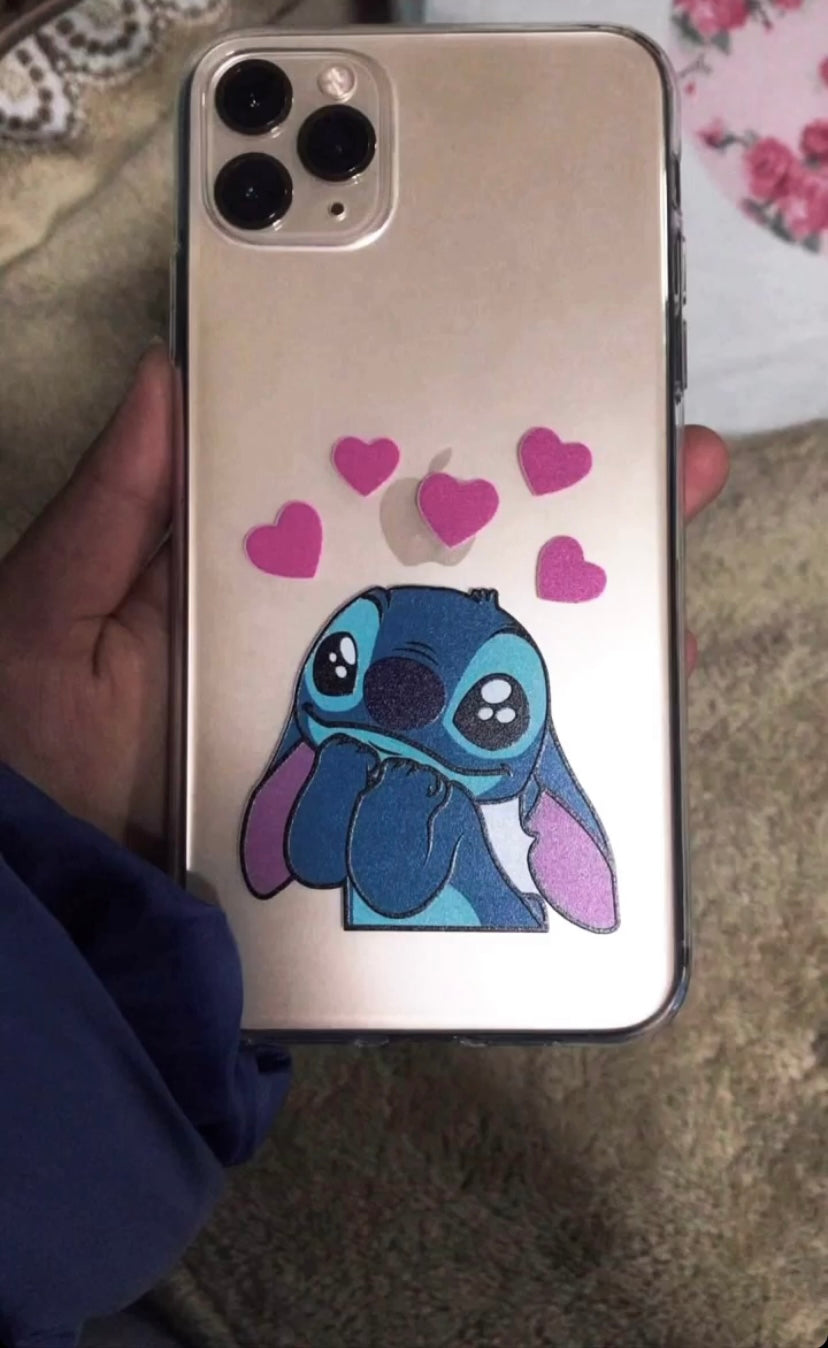 Daisy and Stitch Clear Phone Cases