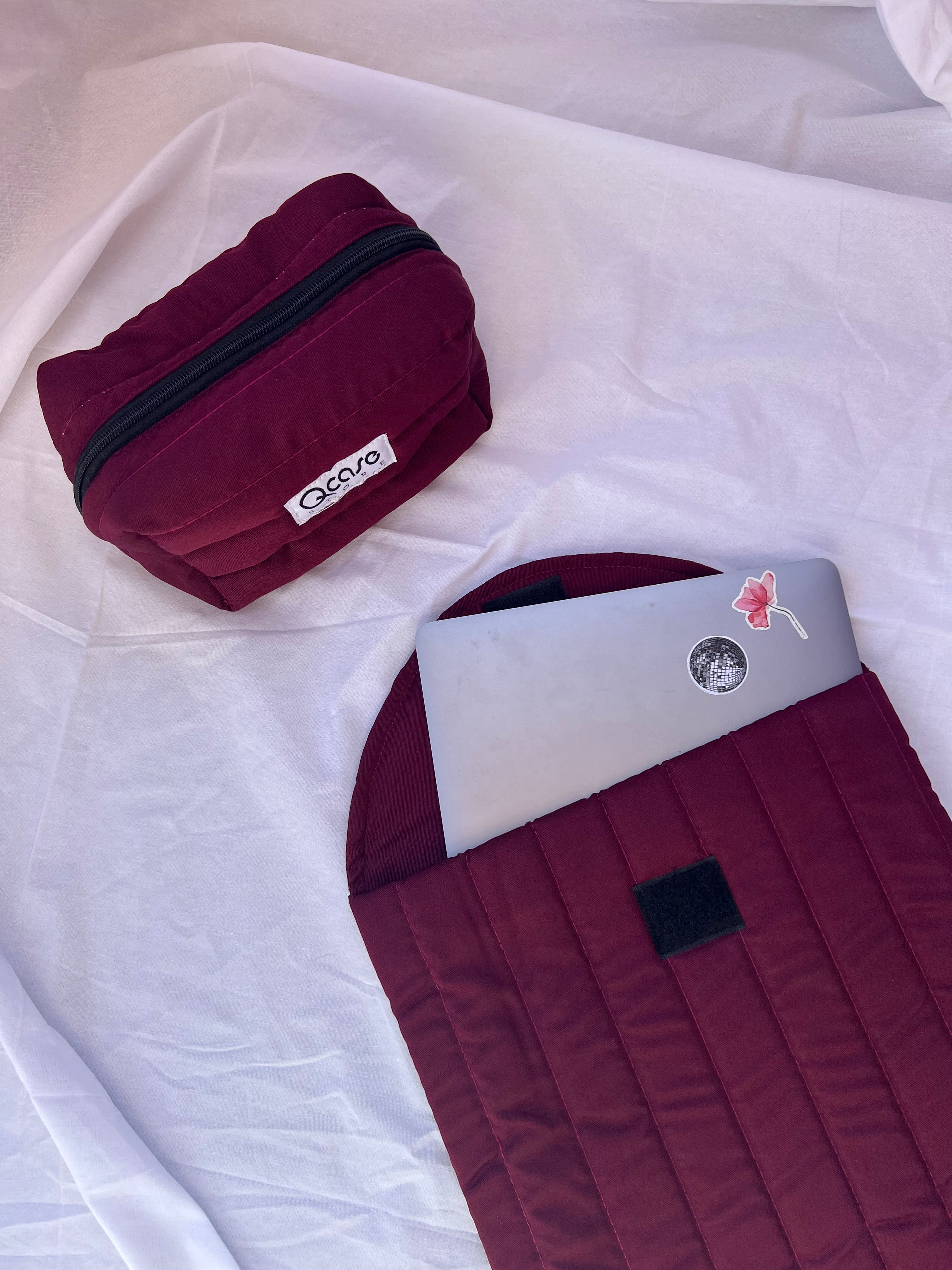 Burgundy Puffy Sleeve