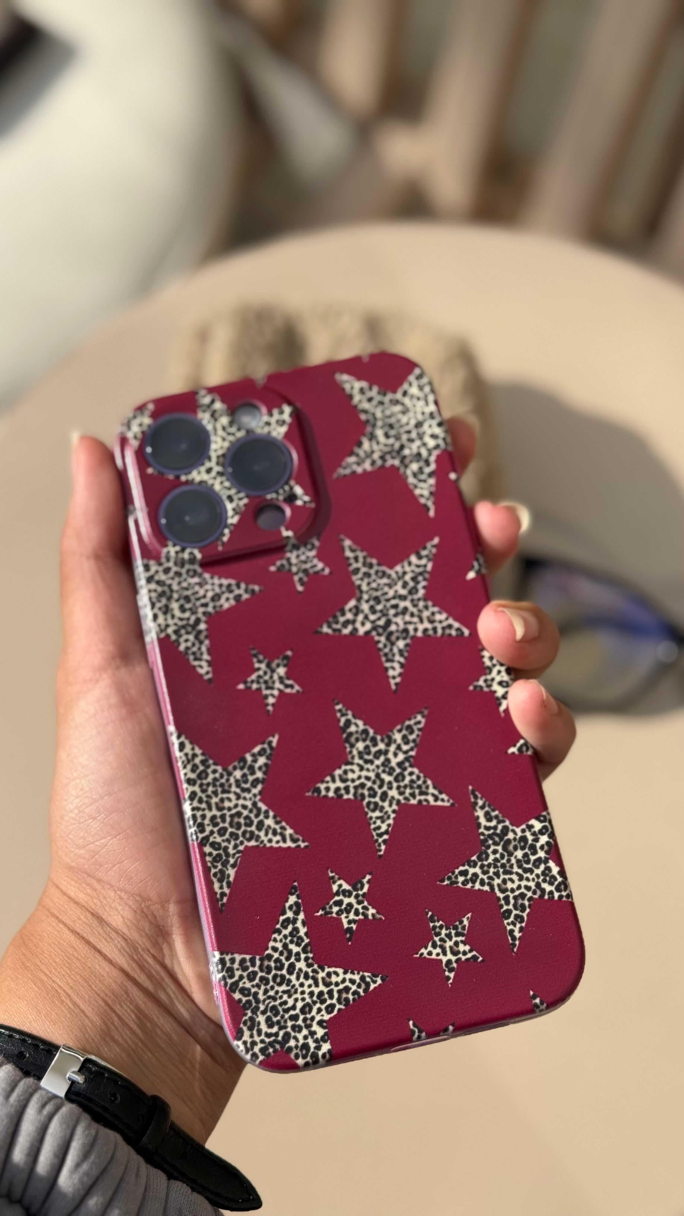 Burgundy Stars Case