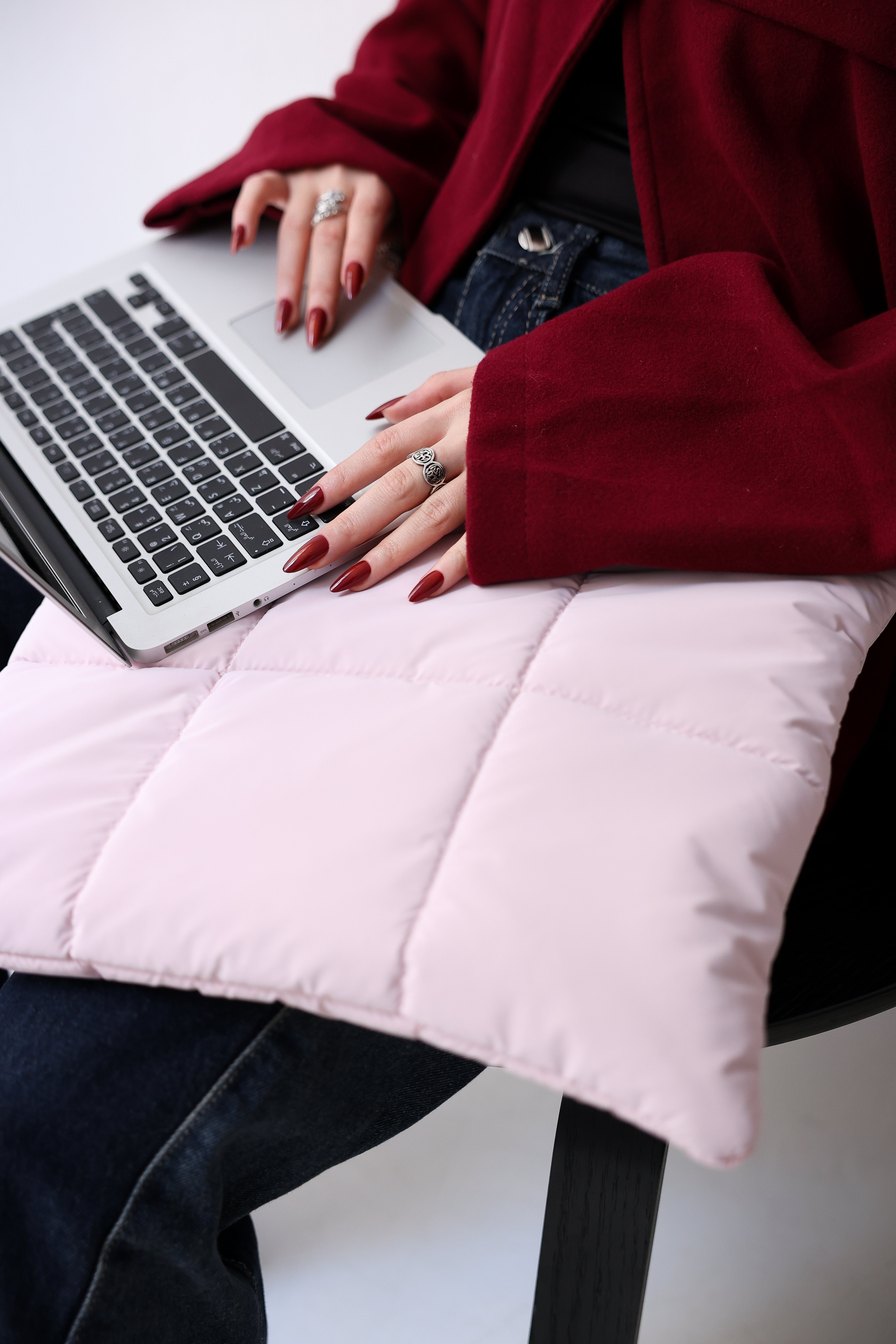 Blush Cloud Magnet Laptop Sleeve | Qcases Store
