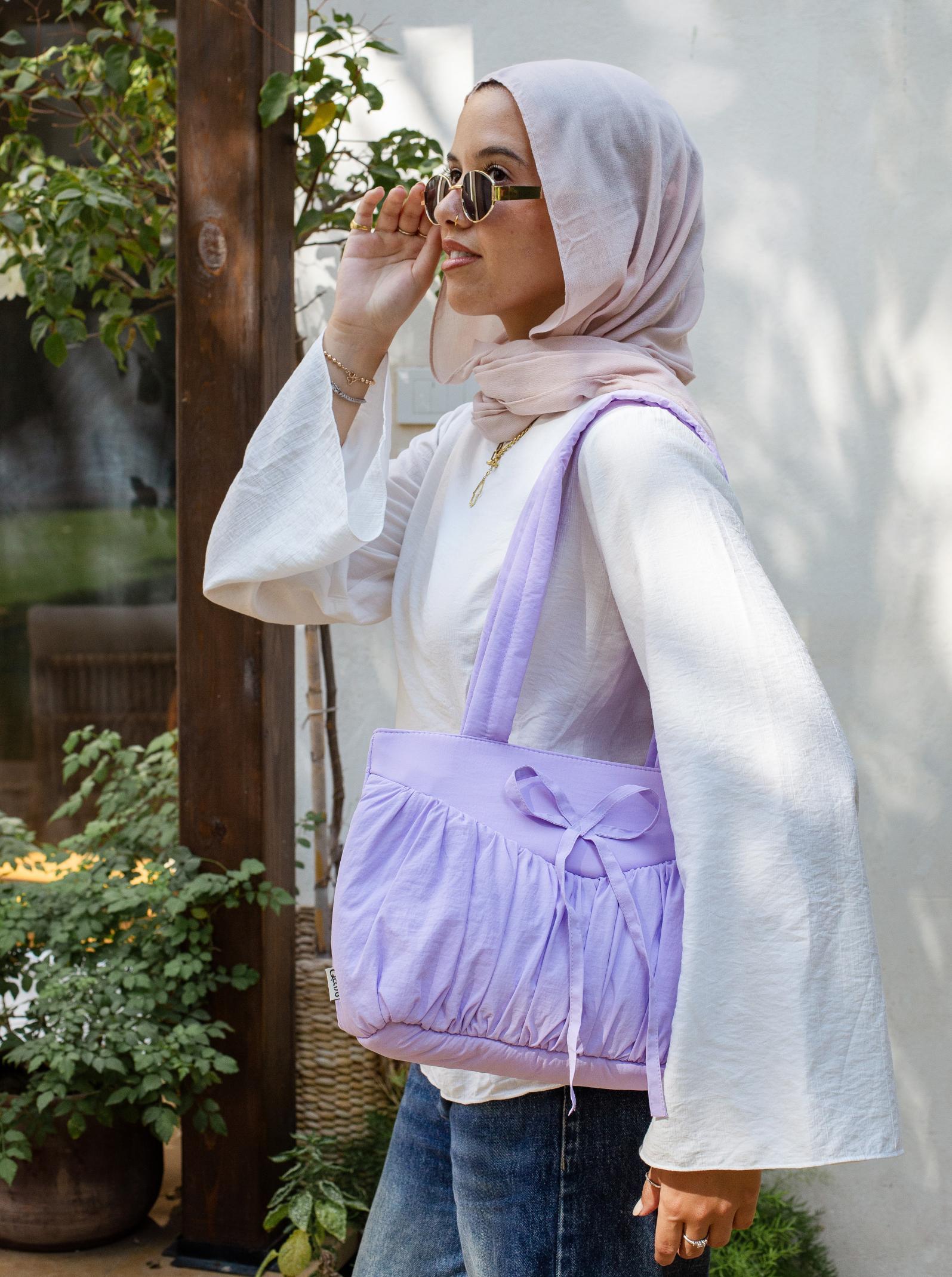 Ruffle Tote — Lavander
