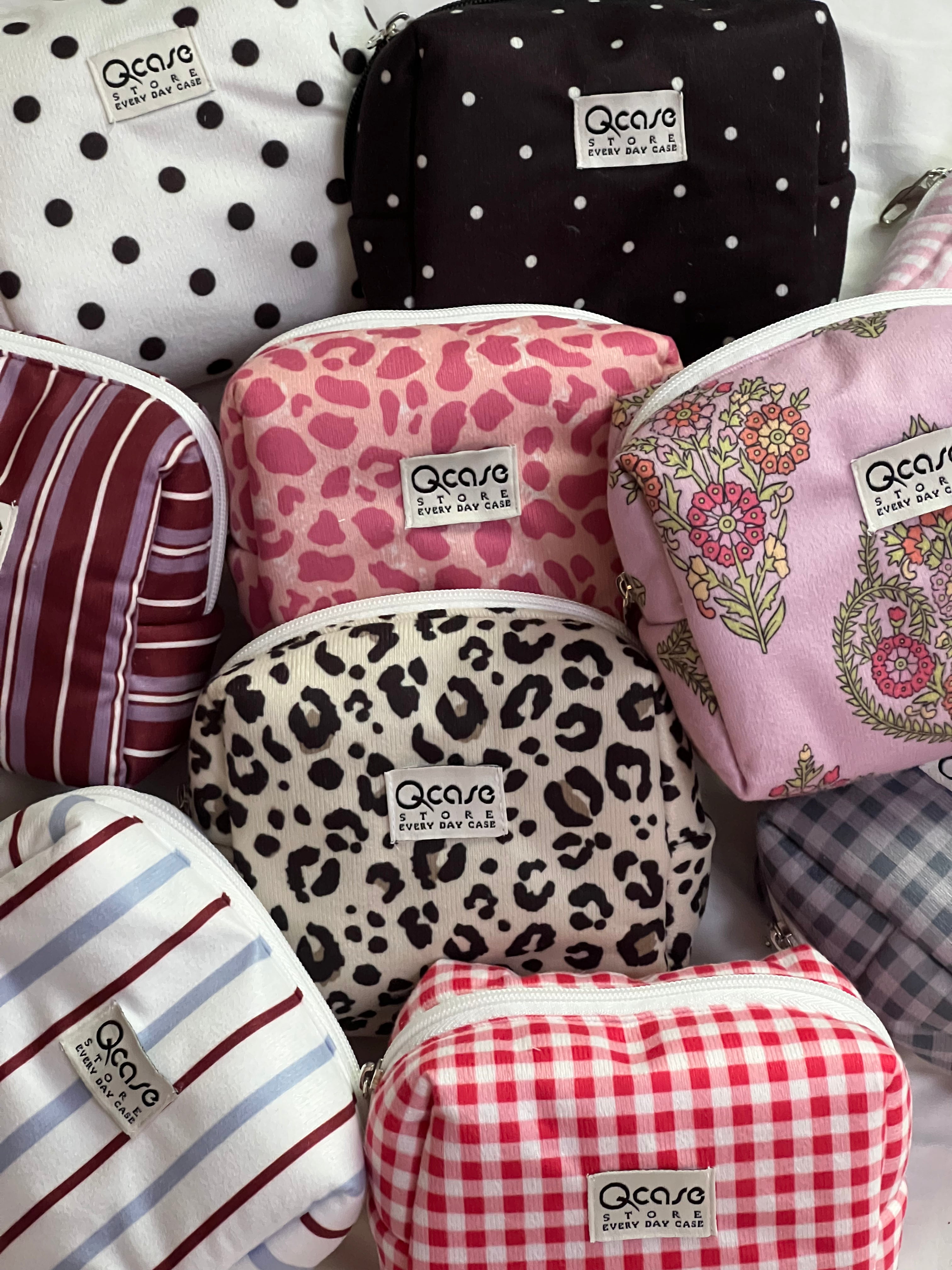 Red Gingham - slouchy pouch