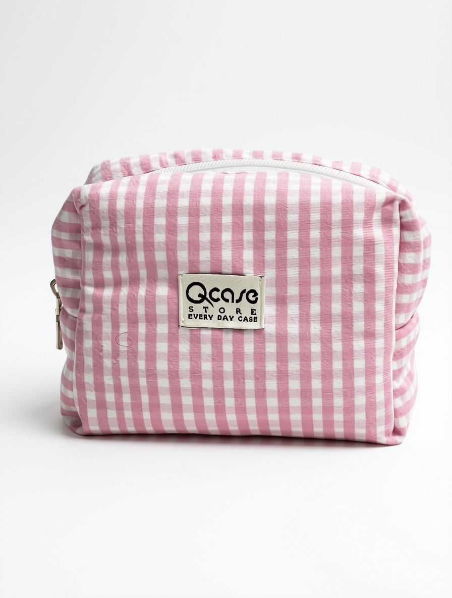 Gink Gingham- slouchy pouch