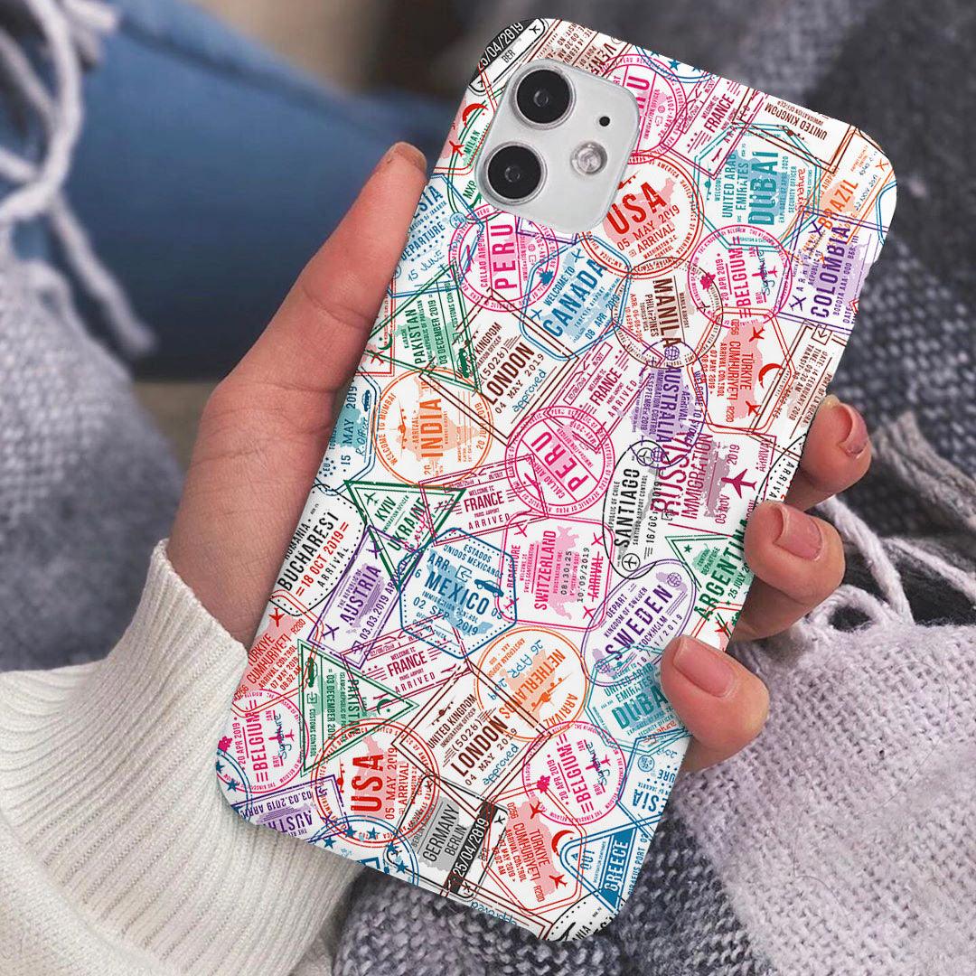 Travelling stamps phone cover - Qcase Store | Everyday Case
